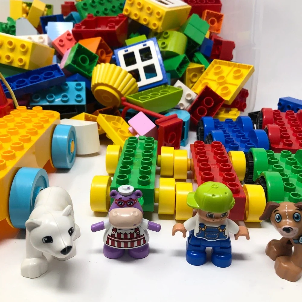 Lego Duplo 5 Pound Lb Lot Of Bulk Pieces Great Assortment Animals Minifigures